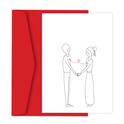 Cart&atilde;o de Presente Gluuck Fine Line com Envelope, A6 14,8x10,5 cm, Papel Photo Matte 240g/m&sup2;,...