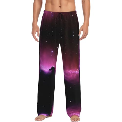 Pantalon de pyjama homme à motif galaxie pour vos soirées détente