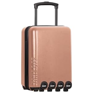 Take OFF Luggage – Personal Item Rolling Suitcase 3.0, TSA Approved, Small Carry On, Under the Seat, Hard Shell with Removable Wheels, Light Weight Bag, Airplane Travel Essential Accessories, 18x14x8