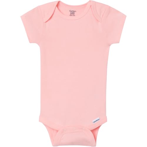 Image of Gerber Baby Girls' 8-pack Short Sleeve Onesies Bodysuits