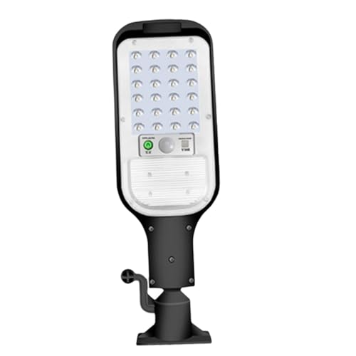 CLISPEED Farola Solar LED Exterior con Sensor Integrado y Mando Distancia Luz Solar para Jardín y Calle Sistema sin Cables Resistente para Decoración y Seguridad
