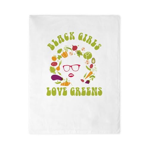 CafePress Black Girls Love Greens Vegetaria Twin Duvet Cover, Printed Comforter Cover, Unique Bedding,