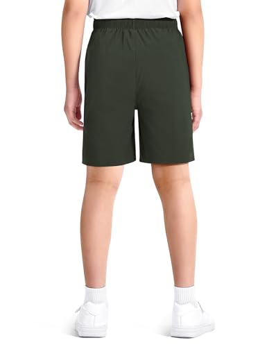 Image of Somaibo Boys Athletic Shorts Kids Quick Dry Basketball Soccer Running Sports Gym Active Performance Shorts with Pockets