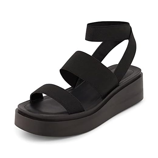 CUSHIONAIRE Women's Pixar stretch platform sandal with +Memory Foam,Black 9