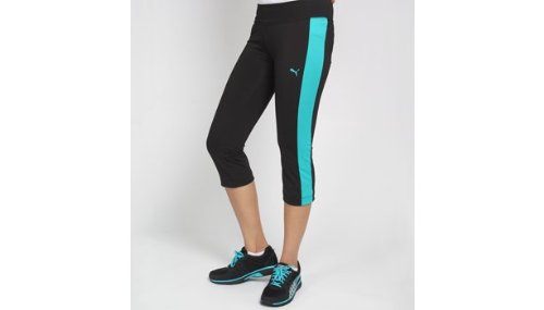 Image of Puma Women's Slim Fit Regular Pants Tights Trousers (50626905 Black Small)