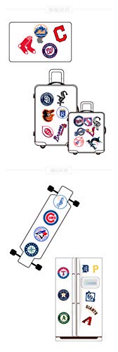 STORM GYRD 30pcs MLB Baseball Team Logo Laptop Vinyl Stickers car Sticker for Snowboard Motorcycle Bicycle Phone Computer DIY Keyboard Car Window Bump