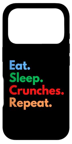 �W�����b�g��G�N�T�T�C�Y���D�Ƃ̂��߂�Eat Sleep Crunches Repeat�B �X�}�z�P�[�X iPhone 17 Pro �p