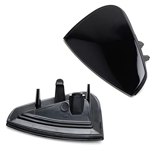 Ijdmtoy Oe-Spec Black-Out Smoked Lens Headlight Corner Side Marker Lamp Housings Compatible With 2006-2010 Dodge Charger, Replace Oem Amber/Clear Sidemarkers #TOP2