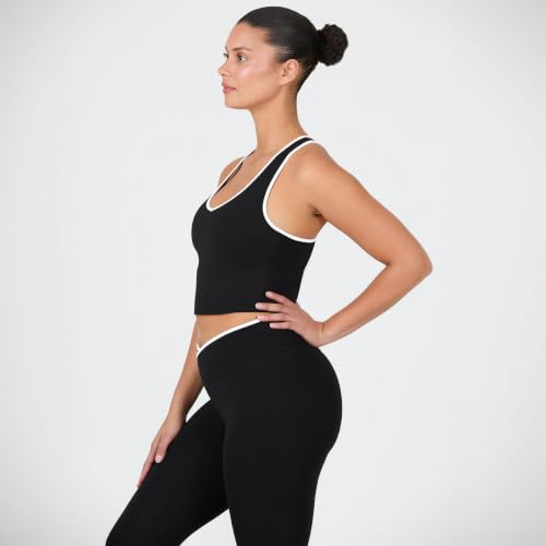 Image of YITTY Active Sports Bra Tank, Tank Top for Women with Built-in Bra, Racerback, Removable Cups, Low-Impact Yoga and Gym