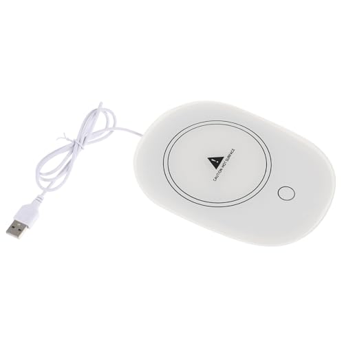 SOLUSTRE Electric Mug Warmer USB Coffee Warmer with Automatic Temperature Control for Home Office Keeps Your Drink Warm for Coffee Tea Milk More