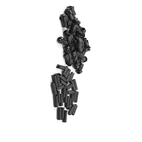 Aexit 30 piezas soporte para lámpara LED 5mm plástico negro miniatura 1