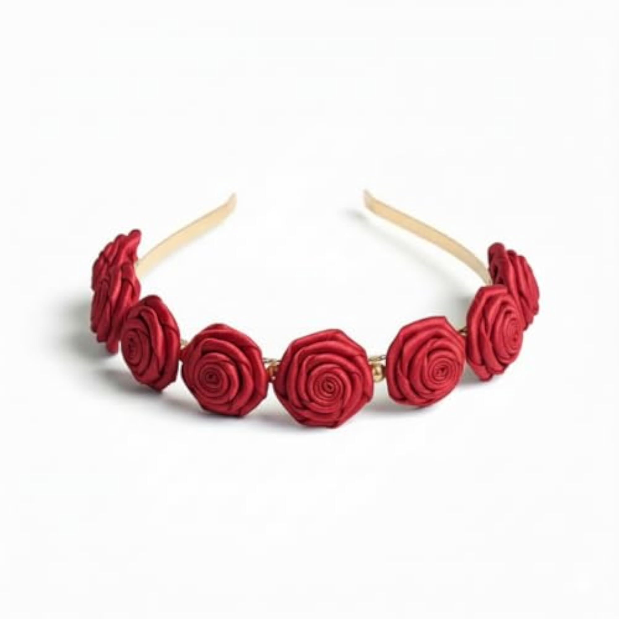 Floral Hair Band for Kids, Handmade Satin Fabric