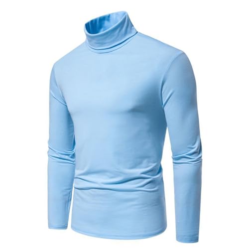 Men's Slim Fit Turtleneck Shirts Casual Fall Winter Long Sleeve Pullover Lightweight Basic Stretch Comfy Blouse Tops2