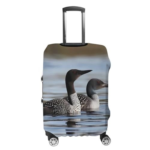 Loon Birds Luggage Cover, Washable Elastic Suitcase Cover Protector Fit 18-32 Inch Luggage4