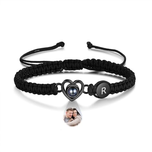 Custom Bracelets with Picture inside, Personalized Gifts for Men Women, Picture Bracelet Personalized Photo Projection Bracelet, Valentines Day Gifts, Memorial Gifts for Loved One