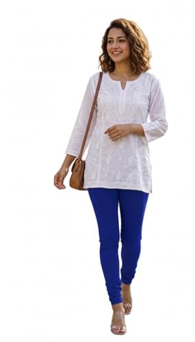 Image of Thrifty Thread Women's Cotton Full Length Leggings | Soft & Comfortable Leggings | High Waist | Regular Fit