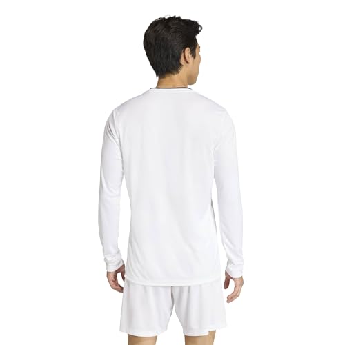 adidas Herren Entrada26 Long Sleeve Jersey Shirt, White/Black, M – Ansicht 4