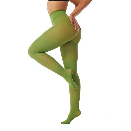 Image of Frola Semi Opaque Tights for Women 40 Denier Matte Solid Color Pantyhose Soft Stockings Nylons Under Dress