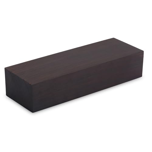 Black Ebony Wood Lumber Blank 12x4x2.5 Cm Premium DIY Material For Music Instruments & Tools