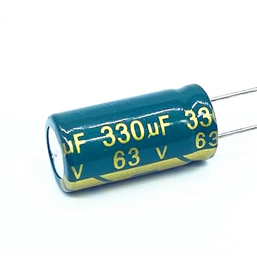 Condensateurs aluminium 63V 330µF à haute tolérance pour filtrage de tension stable