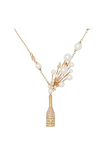 kate spade new york Cheers to That Statement Pendant, Champagne & Gold Color