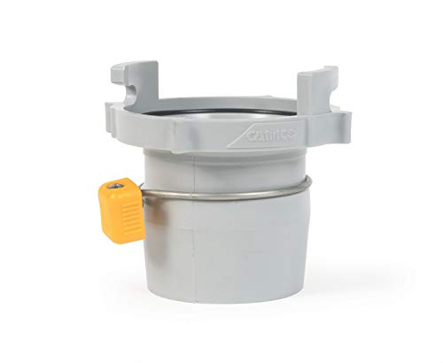 Image of Camco Easy Slip Straight Hose Adapter with Slip-Lock Rings - Securely Connects Your Sewer Hose to RV and Stores with Sewer in Standard 4 inch Bumper (39173)