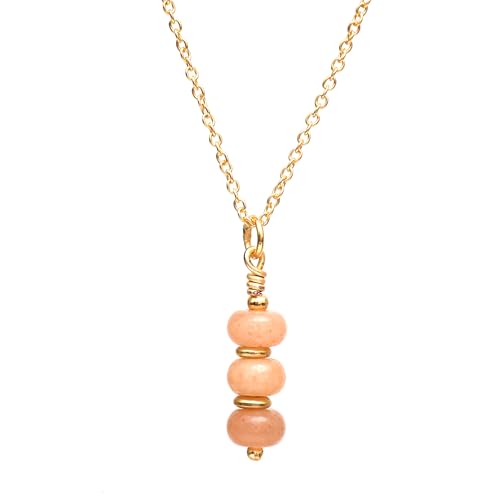Gempires Natural Beaded Gemstone Necklace Handmade Layered Jewelry Hypoallergenic Non Tarnish 18 Inch Gold Plated Everyday Wear Crystal Necklaces For Women2