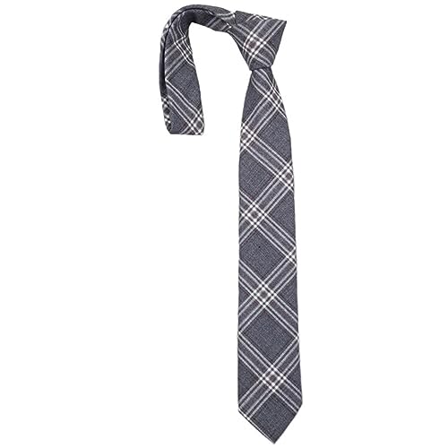 Dcfbkl Corbata casual a cuadros para mujeres y hombres, cuello de uniforme, corbata de lazo de mariposa para adultos, corbata a cuadros para fiestas diarias, Tipo de mano, Talla única