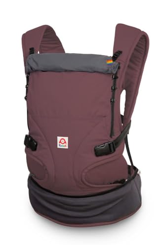 Ruckeli Basic Slim Babytrage | Fullbuckle | 50/56-98 cm (Cherry...