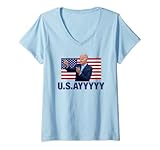 Photo Gallery donna usayyyyy - divertente usa joe biden vincitore bandiera americana democratico maglietta con collo a v Photo Gallery donna usayyyyy - divertente usa joe biden vincitore bandiera americana democratico maglietta con collo a v