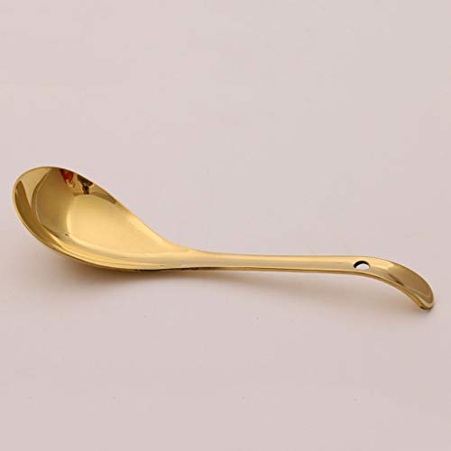 Spoon Copper Spoon Household Rice Spoon Teaspoons Color  1 pack