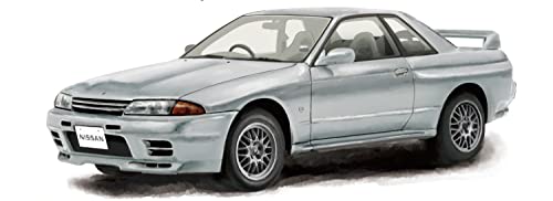 プラッツ/MONO 1/32 オートモービルキット ニッサン スカイラインGT-R V・SpecII スパークシルバーメタリック 色分け済みプラモデル MN04