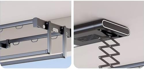 Electric Clothes Drying Rack with Remote Control - Automatic Balcony Hanger, Multifunctional Ceiling Rod for Intelligent Household Use (Color: A)