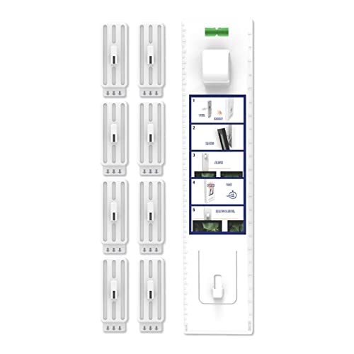 Image of PermaStik Picture Hanging Kit Includes Removable Adhesive Hooks, 8 Large, 1 Hanging Tool, White