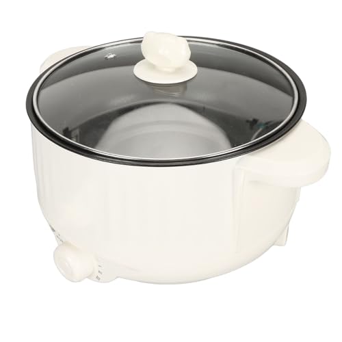 Yctze Pentola Elettrica da 800 w Pentola Multifunzione Antiaderente per Calda, Griglie, Frittura e Stufati, Portatile e (20 cm Plug 220v)