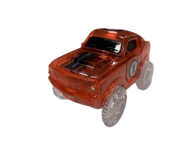 USA Toyz Spare Part - Red Light Up Race Car, Compatible with 360pk Glow in The Dark Race Track Set