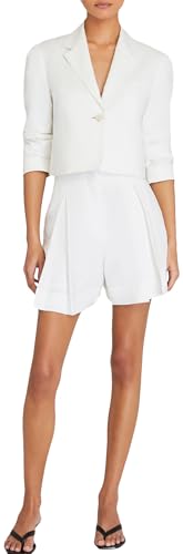 Club Monaco Women's Cropped Linen Blend Blazer4