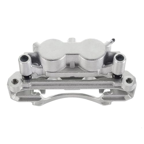 Image of Detroit Axle - 2pc Front Brake Calipers for 2011-2019 Chevy Silverado 2500 | HD 3500 HD GMC Sierra 2500 HD 3500 HD, 2016-2019 Suburban 3500 HD, Brake Calipers with Bracket Assembly Replacement