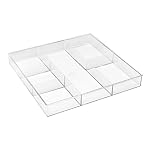 Whitmor 6-Section Clear Drawer Organizer