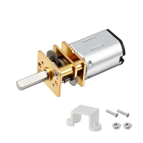 3V 5RPM Geared Motor Micro Mini Motor DC Gear Speed Reduction Motors with Full Metal Gearbox Motors GA12-N20 3mm Shaft