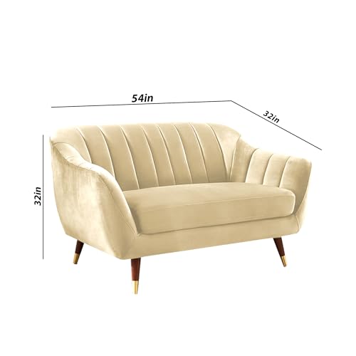 Image of Atticus 2 Seater Sofa for Living Room (Cream) Premium Fabric Sofa