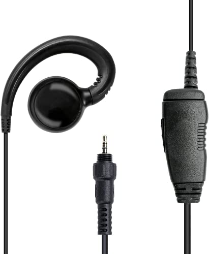 Oreillette Talkie Walkie, Oreillette Air Tube 1 Broche 2.5mm Oreillette Securite, Talkie Walkie Microphone Haut-Parleur pour Motorola CLP1060 SL2K CLP1010 CLP1040 CLP1060 CLP1010 HKLN4487 HKLN4603 Cover