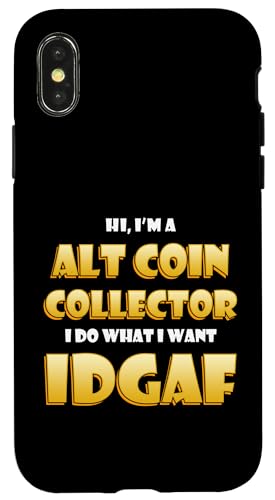 Alt Coin Collector Costume GPU Spec Mining Crypto Miner Meme �X�}�z�P�[�X iPhone X/XS �p