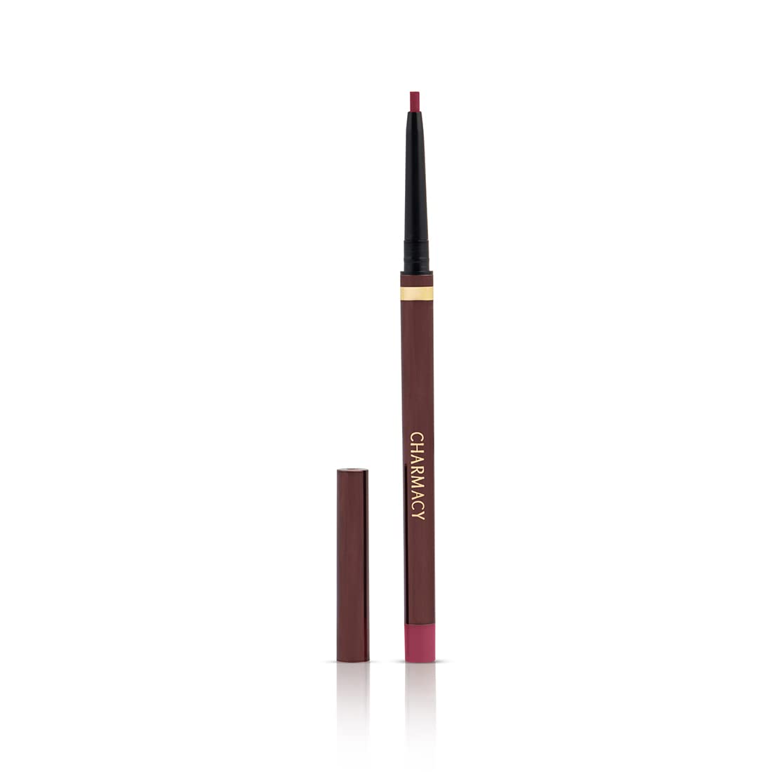Charmacy Milano Lip Contour Lip Liner (Dark Cherry) - 0.1 g, Long Lasting, Lip Definer, Matte Texture, Glides on Smoothly, Precise Tip, Easy Roll On Packaging-image-5