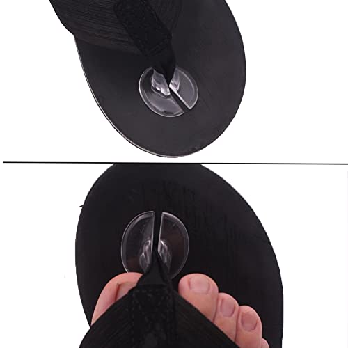 Image of 5 Pairs Silicone Thong Sandal Toe Protectors Clear Sandal Flip Flops Gel Toe Guards Cushions Thong Protectors