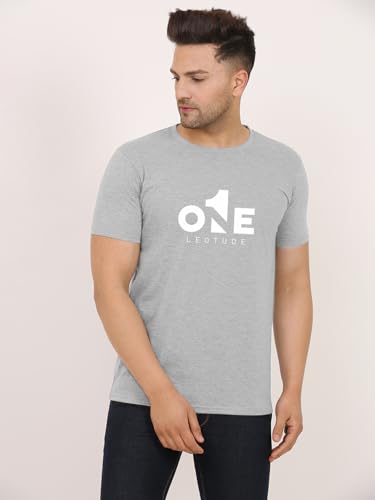 Image of LEOTUDE Men's Half Sleeve Regular Fit Tshirt | Tshirt for man