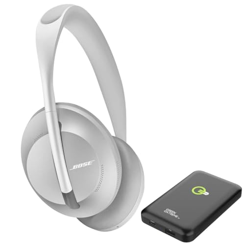 Bose Headphones 700, Noise Cancelling Bluetooth Over-Ear Wireless Headphones with Built-in Microphone for Clear Calls and Alexa Voice Control Bundle with Portable Wireless Charger