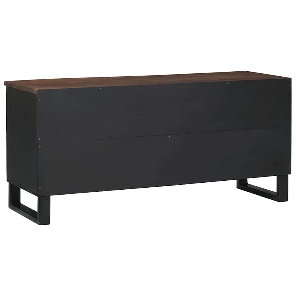 Mobile TV basso in noce, 105 x 33 x 46 cm, in legno
