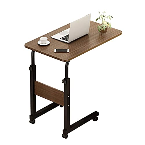 QUSYZD Mesa rodante para portátil, Altura Ajustable de 68 a 83 cm, Soporte de Trabajo portátil, Escritorio de pie, estación de Trabajo para portátil, Mesa Auxiliar para sof,