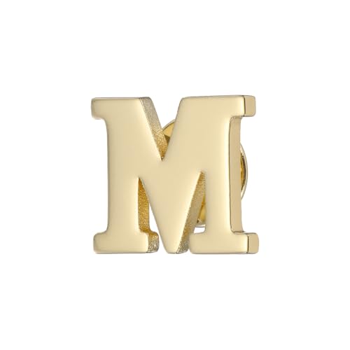Image of PATIKIL Letter Lapel Pins, Initial Alphabet Collar Pins Letter Brooch Pins for Women Men Shirt Dress Suits
